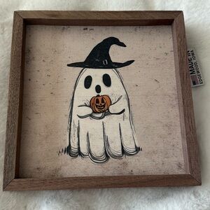 Halloween Ghost holding a pumpkin Painting 👻🎃